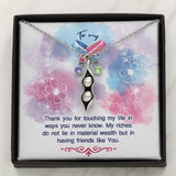 Plus Minus Co Two Peas in a Pod Bestfriend Necklace, Gift for Bestfriend,, view 3
