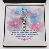 Plus Minus Co Two Peas in a Pod Bestfriend Necklace, Gift for Bestfriend,, view 5