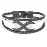 Plus Minus Co Infinity Charm Bracelet Bangle Classic Buckle friendship, view 2