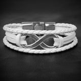 Plus Minus Co Infinity Charm Bracelet Bangle Classic Buckle friendship, view 6