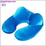 Plus Minus Co U-Shape Travel Pillow for Airplane Inflatable Neck Pillow, view 2
