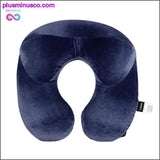 Plus Minus Co U-Shape Travel Pillow for Airplane Inflatable Neck Pillow, view 4