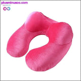 Plus Minus Co U-Shape Travel Pillow for Airplane Inflatable Neck Pillow, view 6
