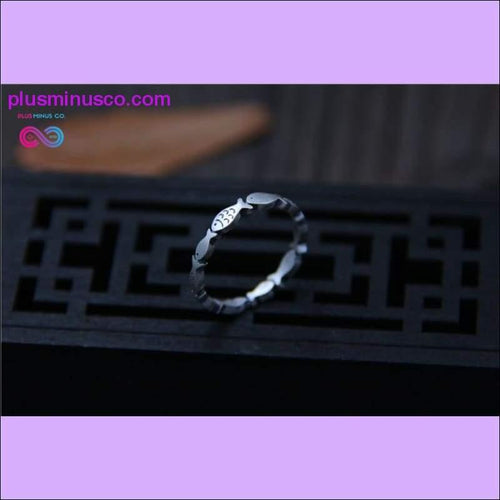 Plus Minus Co Real S 999 Silver Fine Jewelry for Women Handmade Engraved