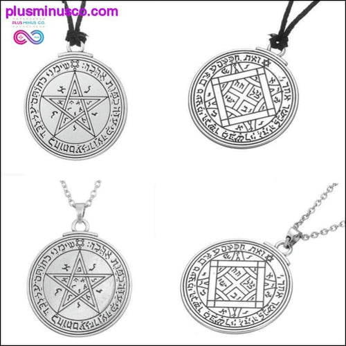 Plus Minus Co Unique Double Side Charm Talisman of Venus Love Pentacle Key