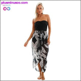 Plus Minus Co Unique Tassels Multi-color Printed Beach Skirt, view 5