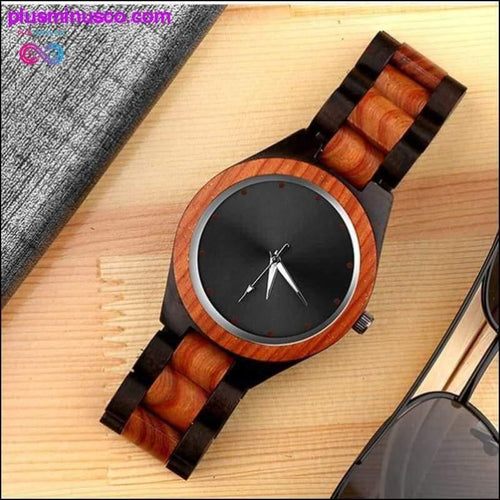 Plus Minus Co Unique Wood Wrist Watch