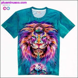 Plus Minus Co 3D leaf green palm marijuana leaf funny T-shirt ||, view 6