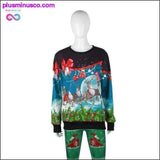 Plus Minus Co Unisex Men Women UGLY CHRISTMAS SWEATER Vacation Santa Funny, view 3