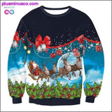 Plus Minus Co Unisex Men Women UGLY CHRISTMAS SWEATER Vacation Santa Funny, view 6