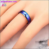 Plus Minus Co Unisex Rainbow Ring Titanium Steel, view 4