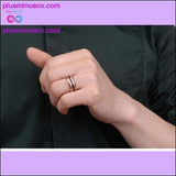 Plus Minus Co Unisex Rose Gold Tungsten Carbide Wedding Ring 8mm Width ||, view 2