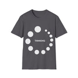 Plus Minus Co Thinking or Overthinking Unisex Softstyle T-Shirt, view 2