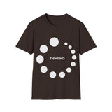 Plus Minus Co Thinking or Overthinking Unisex Softstyle T-Shirt, view 3