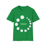 Plus Minus Co Thinking or Overthinking Unisex Softstyle T-Shirt, view 4