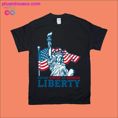 Plus Minus Co United States of America | Liberty | American Flag T-Shirts