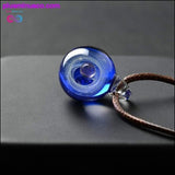 Plus Minus Co Universe Glass Bead Planets Pendant Necklace Galaxy Rope, view 5