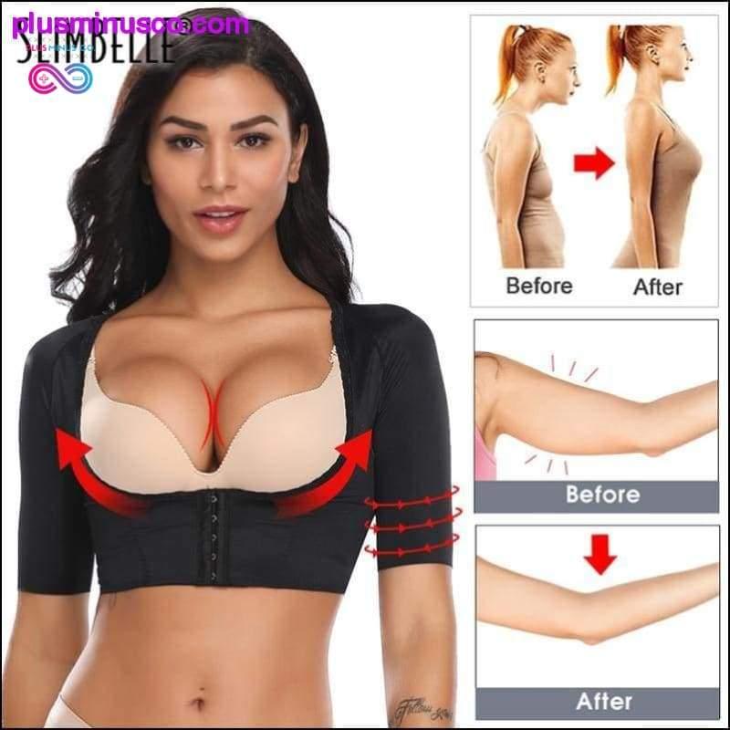 Plus Minus Co Upper Arm Compression Sleeves Post Surgery Top Body Shaper