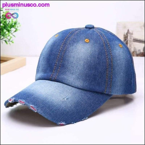 Plus Minus Co Vintage Cowboy Baseball Cap Female Male Adjustable Fashion