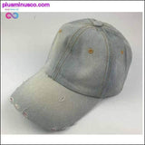 Plus Minus Co Vintage Cowboy Baseball Cap Female Male Adjustable Fashion, view 5