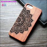 Plus Minus Co Vintage Designs Wood iPhone Case For iPhone 5, 5S, SE, 6,, view 5