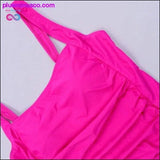 Plus Minus Co Vintage One Piece Women Push Up Swimwear, view 5