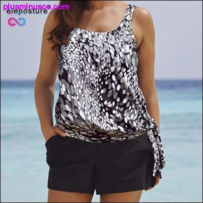 Plus Minus Co Vintage Plus Size High Waist Swimwear