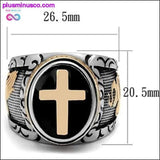 Plus Minus Co Vintage Silver Gold Holy Cross Ring, view 2