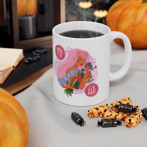 Plus Minus Co Virgo Lady Mugs, Virgo gift ideas, Virgo Birthday Mug,I'M A Virgo Mugs, October Birthday, September Birthday