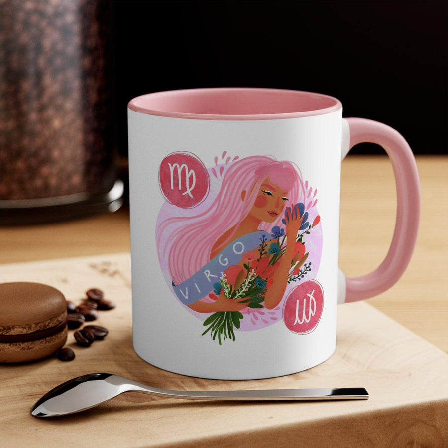 Plus Minus Co Virgo Lady Mugs, Virgo Pink mug, Virgo Red mug, Virgo Birthday Mug, I'M A Virgo Mugs, October Birthday, September Birthday