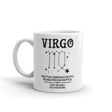 Plus Minus Co Virgo Mug Virgo Gifts - Virgo Constellation Coffee Mug - Analytical, precise , Virgo Qualtiies, September born Virgo Zodiac Coffee Mug, view 2