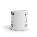 Plus Minus Co Virgo Mug Virgo Gifts - Virgo Constellation Coffee Mug - Analytical, precise , Virgo Qualtiies, September born Virgo Zodiac Coffee Mug, view 3