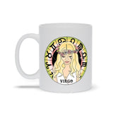 Plus Minus Co Virgo White Mugs, Virgo gift ideas, Virgo Birthday Mug, view 5