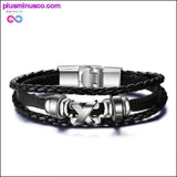 Plus Minus Co Vnox Lucky Vintage Men's Leather Bracelet Playing Cards Raja, view 4