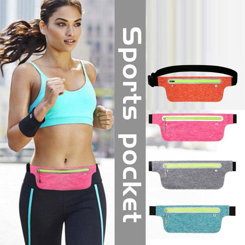 Plus Minus Co Waist Pack Running Waist Bag Waterproof Bags Pouch Pocket Walking Phone Coin Purse Bag for Outdoor Sport