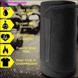 Plus Minus Co Waist Trainer Belt Women Men Body Shaper Suit Sweat Belt, view 5