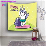 Plus Minus Co Wall Hanging Cute Unicorn Tapestry/Yoga Mat/Beach Towel, view 3