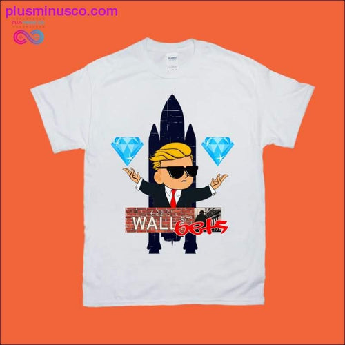 Plus Minus Co Wall St. Bets | Diamonds T-Shirts