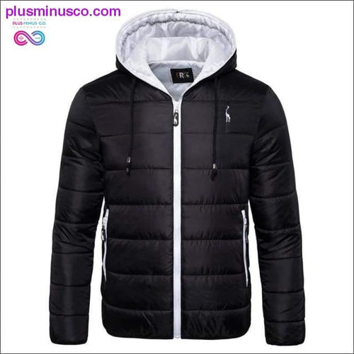 Plus Minus Co Waterproof Winter Jacket Men Hoodied Parka Men Warm Winter