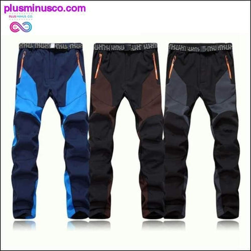 Plus Minus Co Waterproof/Windproof Outdoor Sports Winter Thick Pants