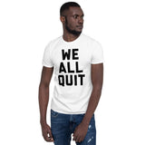Plus Minus Co We all Quit Unisex Protest Workers Burger Sign T-Shirt, view 2