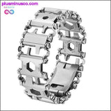 Plus Minus Co Wearable Stainless Steel Multi Tool Bracelet, view 2