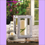 Plus Minus Co Weathered Garden Wooden Lantern ll Plusminusco.com, view 2