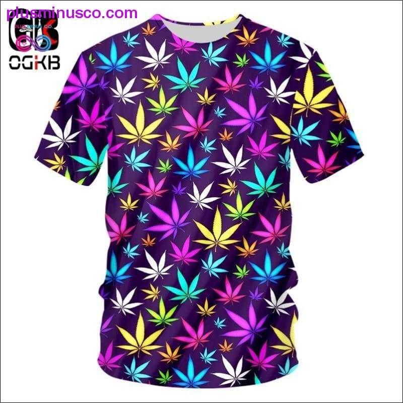 Plus Minus Co Weeds T Shirt Clover Tshirt Green Leaves Tops T-shirts