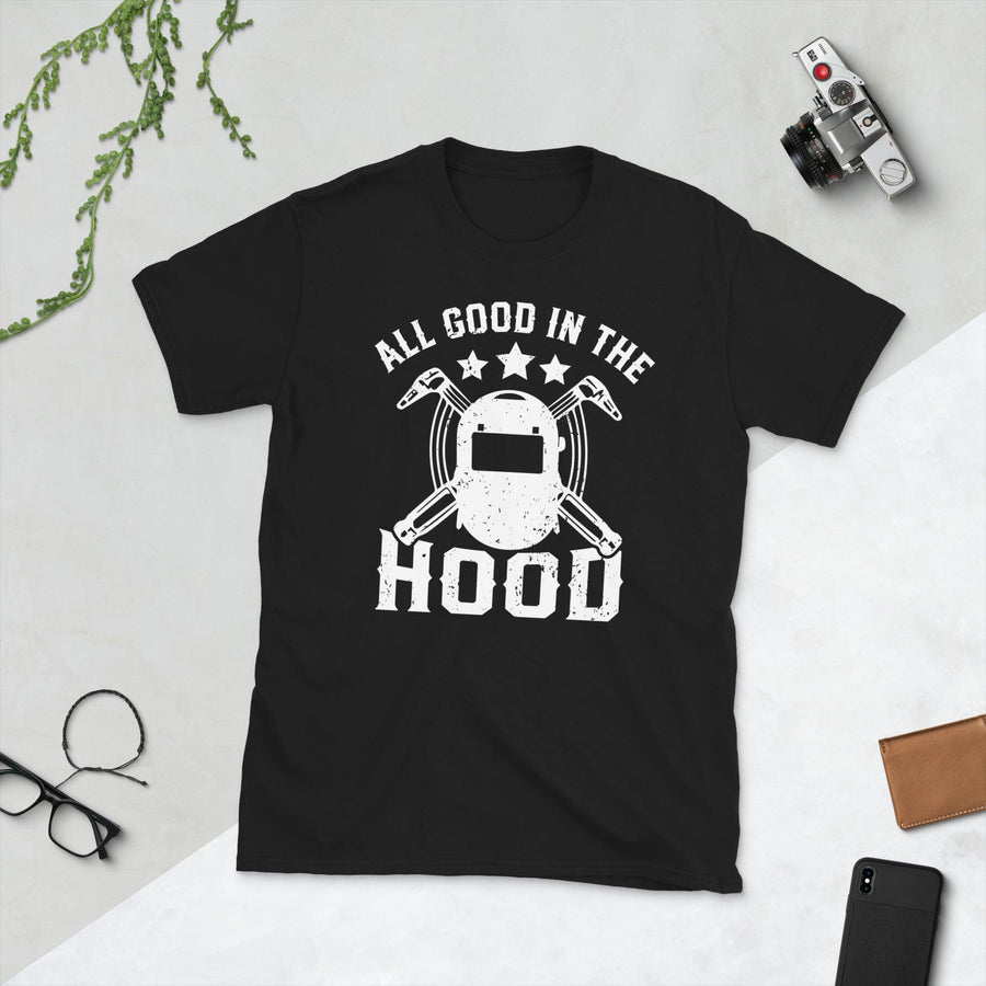 Plus Minus Co Welder All good in the hood Unisex Tee