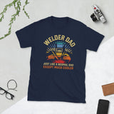 Plus Minus Co Welder Dad just like a normal dad except much cooler Unisex Tee, view 2