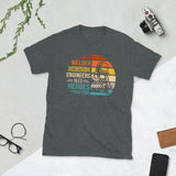 Plus Minus Co Welder engineers need heros too Unisex Tee, view 3