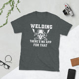Plus Minus Co Welding there is no app for that Unisex Tee, view 3