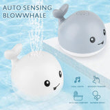 Plus Minus Co Whale Electric Induction Sprinkler Music Colorful Light Water Toy, view 2