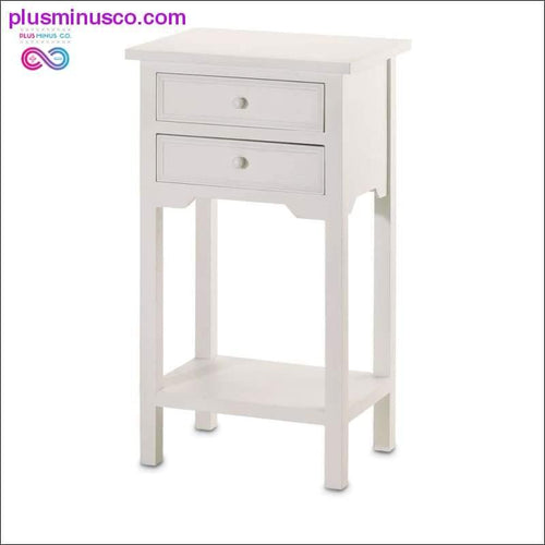 Plus Minus Co White Accent Table ll PlusMinusco.com